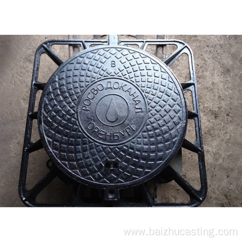 High-quality heavy nodular cast iron manhole cover